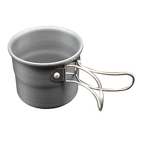 Camping Cup Drinkware Tea Water Cup Mug with Folding Handles Pot for Picnic