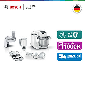 Máy xay trộn đa năng Bosch MUMS2EW20 - Series 2 700W 3.8L 4 tốc độ (trắng) - Hàng chính hãng