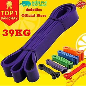 TÍM 39KG - Dây kháng lực tập gym mini band dododios PK5109 hỗ trợ tập chân, đùi, mông, tay