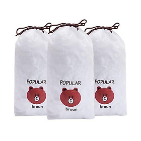 Mua Túi bọc thực phẩm bo chun co giãn - túi nilong bỏ chun bọc thực phẩm 100 cái