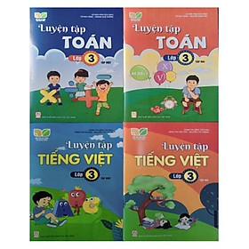 Sách - Combo 4 cuốn Luyện tập Toán + Tiếng Việt Lớp 3 ( Kết Nối Tri Thức )