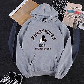 Áo Hoodie tay dài họa tiết chuột Mickey phong cách Hàn Quốc