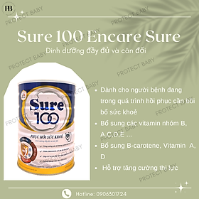 Sữa Sure 100 Care Sure (Phục hồi sức khỏe) 900g