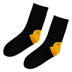 Animal Head Socks Cute Sport Cotton Crew Socks Novelty Funny Black