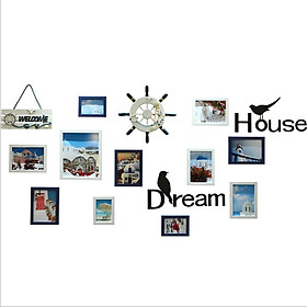 Bộ khung tranh treo tường Châu Âu Welcome Dream House N11