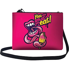 Túi Đeo Chéo Nữ In Hình You Are What You Eat - TUTE149
