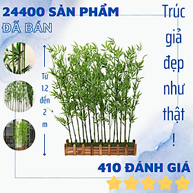 Mua Cây trúc giả - Size 150cm đến 200cm - Cây giả  hoa lụa decor trang trí nhà cửa