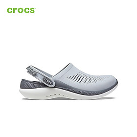 Giày lười nam Crocs LiteRide 360 Clog U Light GreySlate Grey - 206708-0DT - LgySGy - M6W8