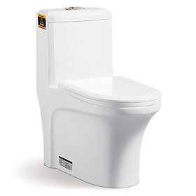 Mua Bồn cầu 1 khối men Nano tuyết bóng sáng  nắp đóng siêu êm  2 chế độ xả Eurolife