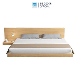 Mua Giường Ngủ Tatami Bệt Phong Cách Nhật Màu Vân Gỗ Sồi SIB Decor GN27