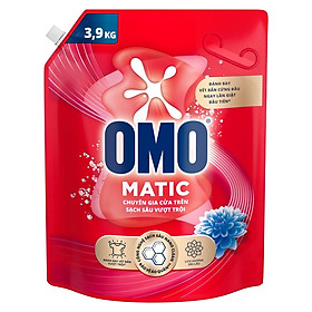 TúI Nước Giặt Omo Matic Cho Máy Giặt Cửa Trên Xoáy Bay Vết Bẩn Sạch Bẩn Khử Mùi Toàn Diện 3.9Kg