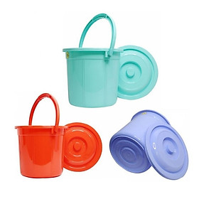 Mua Combo 3 xô nhựa có nắp Chấn Thuận Thành 16L nhiều màu  đựng nước - hàng Việt Nam Chất Lượng Cao XO16L20-CN-3