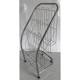 Mua Kệ để tạp chí  báo 3 tầng bằng inox cao cấp