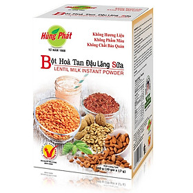 BỘT HÒA TAN ĐẬU LĂNG SỮA - LENTIL MILK INSTANT POWDER - Thương hiệu Hùng Phát: Thành Phần Tự Nhiên-Không hHương Liệu - Không Phẩm Màu - Không Chất Bảo Quản