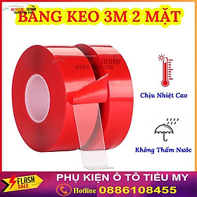 [CUỘN 3 MÉT] Băng Keo 3M 2 Mặt Cuộn 3 Mét Siêu Dính Chuyên Dụng Cho Ô Tô, Băng Keo 3M Chuyên Dụng Ô Tô Siêu Chắc