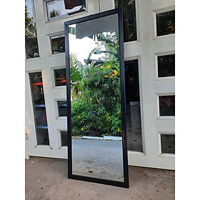 Mua Gương soi toàn thân decor màu đen kích thước 42 x 111 cm (Khung nhôm cao cấp)