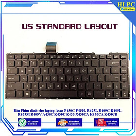 Mua Bàn Phím dành cho laptop Asus P450C P450L R405L R409C R409L R409M R409V A450C K450C K450 X450CA K450CA K450JB K450LC - Hàng Nhập Khẩu