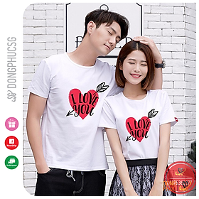 Áo cặp đôi dễ thương Be Mine form unisex cổ tròn tay ngắn thun cotton mềm mịn AC113 | SG