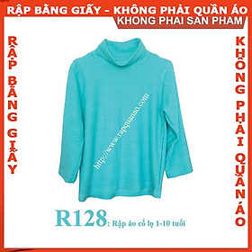 Rập giấy A0 áo bé gái mã R128 (BẢN VẼ)