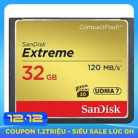 Thẻ Nhớ CF SanDisk 32GB 120MB/s UDMA-7