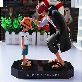 Mô hình Luffy Tuổi Thơ và Shank Tóc Đỏ - Khởi Đầu Hành Trình One Piece 