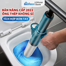 Dụng Cụ Thông Tắc Bồn Cầu, Chậu Rửa Bát, Bồn Tắm MIFAN - Mẫu Mới 2021 - Khí Nén AGT Cực Mạnh 8kg - Nhựa ABS Cao Cấp - HÀNG CHÍNH HÃNG