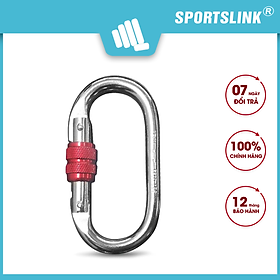 Móc treo khóa chữ D đa năng carabiner dùng treo võng yoga - đi leo núi Sportslink