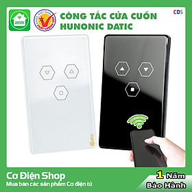 Hình ảnh Công Tắc Cửa Cuốn Hunonic Datic Smart Door [ Điều khiển từ xa bằng điện thoại ] màu đen, màu trắng - Hàng chính hãng