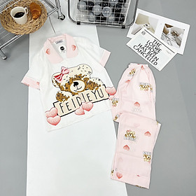 Đồ ngủ nữ pijama mặc nhà cao cấp, bộ quần áo ngủ TK1