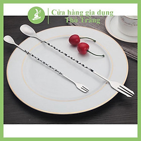 Muỗng/Thìa pha chế bar spoon 26cm hoặc 32cm (thìa bar, muỗng khuấy, thìa khuấy)