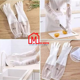 Mua Găng Tay Cao Su Lót Nỉ Rửa Bát Loại Dài