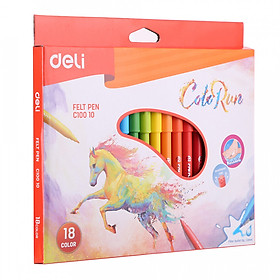 Bút Màu Nước Deli EC10010 - 18 Màu