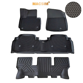 Thảm sd3 dạng lưới lục giác 2 lớp Rondo màu đen bề mặt cao su siêu sạch nhãn hiệu Macsim (2 lớp tổ ong sd3 ct)