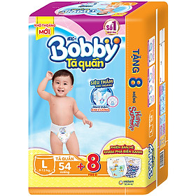 Tặng 8 Miếng Phiên Bản Hè Tã Quần Bobby Siêu Thoáng L54