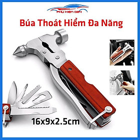 Hình ảnh Búa thoát hiểm đa năng 9 trong 1 cao cấp thép không gỉ