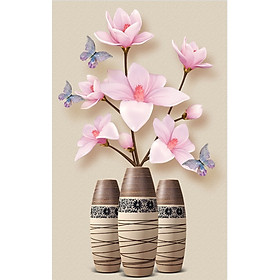 Mua Tranh dán tường 3D bình hoa ngọc lan