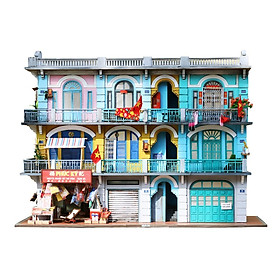 Mô Hình Tự Lắp Ráp DIY Sài Gòn Xưa - Thế Giới Tí Hon - GP135-02 - Chợ Lớn