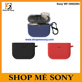 Case ốp silicon cao cấp cho Sony WF-1000XM3 (kèm móc khóa)