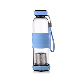 Mua Bình nước thủy tinh có ngăn lọc trà 550ml - Giao màu ngẫu nhiên