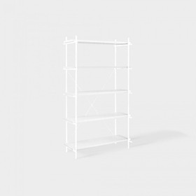 Kệ Sách, Kệ 5 Tầng HOBU Make My Home Mặt Trắng