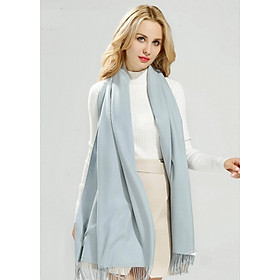 Khăn choàng cổ cashmere một màu 14