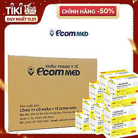 Thùng 12 Hộp Khẩu Trang y tế Công Giáo Alleluia EcomMed 4 Lớp Kháng Khuẩn