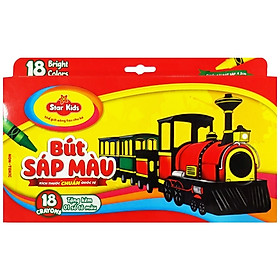 Bút Sáp 18 Màu Star Kids K-CR18/1