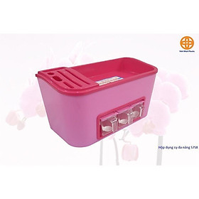 Mua Khay để đồ nhà bếp Nhựa Việt Nhật No.5758 có chỗ để dao thớt  Khay dụng cụ đa năng tiện dụng