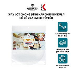 Mua Giấy lót chống dính hấp chiên Kokusai Có Lỗ 22.5cm GCDD00002264
