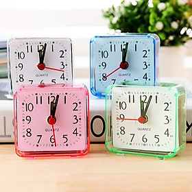 Mini Square Alarm Clock for Students Snooze Clock, Pack of 2