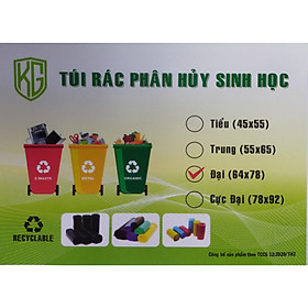 Mua Set 1 kí Bao Rác Tự Hủy - Phân Hủy Sinh Học - 4 size - Màu Đen ( Set 1 kg Of Bio-degradable Trash Bags - 4 sizes - Black)