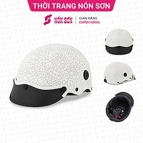 Mũ bảo hiểm nửa đầu lỗ thông gió hoa văn chính hãng NÓN SƠN-MP-TR077