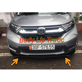 Lip Trước,Cản Trước Thể Thao Honda CR-V Nhựa ABS Cao Cấp Chống Va Đập Tốt Phía Dưới Có Gân Tăng Cứng