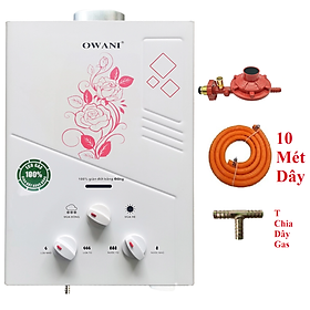 Mua Bình Tắm Dùng Gas OWANI D-324 Ống Đồng 8MM - Hàng Chính Hãng